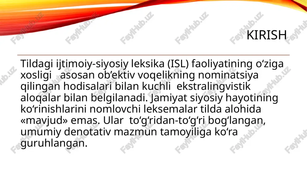 shakllanadi. bu guruhlarning farqlanishi bir qator differensial belgilarning majmuasiga ko‘ra amalga oshiriladi. atrofdagi olamning turli predmetlari va hodisalarining bir-biri bilan murakkab, tez-tez kesishuvchi aloqalari va munosabatlari «tilning leksik tarkibiga ta’sir o‘tkazish, uni o‘zaro bog‘langan leksik bloklarga bo‘lish» xususiyatiga ega. mahalliy va xorijiy tadqiqotchilarning asarlarida shunga o‘xshash «modullar» ning tabiati va mohiyati masalasi qayta-qayta ko‘tarilgan. biroq, hech qanday integral, to‘liq nazariyaning yo‘qligiga qaramay, bu izlanishlar, shubhasiz, tadqiqot usullarini yanada rivojlantirish nuqtai nazaridan fundamental ahamiyatga ega. ushbu tadqiqotning nazariy ta’limotining muhim qismi tilning leksik tizimidagi (lt) guruhlar masalasidir. tilshunoslikda tematik guruhlar (tg), leksik-semantik guruhlar (lsg), sinonimik va antonimik qatorlarni (sq va aq) ajratish odatiy holdir. f.p. filin ta’kidlaganidek, «leksik-semantik bog‘lanishlarga emas, balki predmet va hodisalarning o‘zini tasniflashga asoslangan so‘z assotsiatsiyasini mavzuli lug‘at guruhlari deyish mumkin». a.a. ufimseva tematik guruhlarni «bir xil yoki turli tillardagi so‘zlar bilan ifodalangan ob’ektlar va jarayonlarning funksiyalarining o‘xshashligi yoki umumiyligi» asosidagi so‘z birikmalarini nazarda tutgan. bundan tashqari, u …