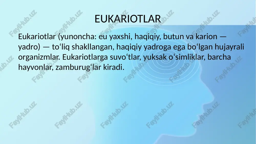 jinsiy hujayralar hosil bo’ladi. meyoz ketma-ket keladigan ikkita bo’linish bosqichlari-dan iborat. har bir meyoz bo’linish xuddi mitoz singari to’rt bosqichga: pro-faza, metafaza, anaaza, telofazaga bo’li-nadi. ularni farq qilish uchun birinchi bo’li-nish fazalari oldiga i, ikkinchi bo’linish fazalari oldiga ii raqami qo’yiladi. e’tiboringiz uchun rahmat image1.png image2.jpeg image3.jpeg image4.jpeg image5.jpg image6.jpeg /docprops/thumbnail.jpeg