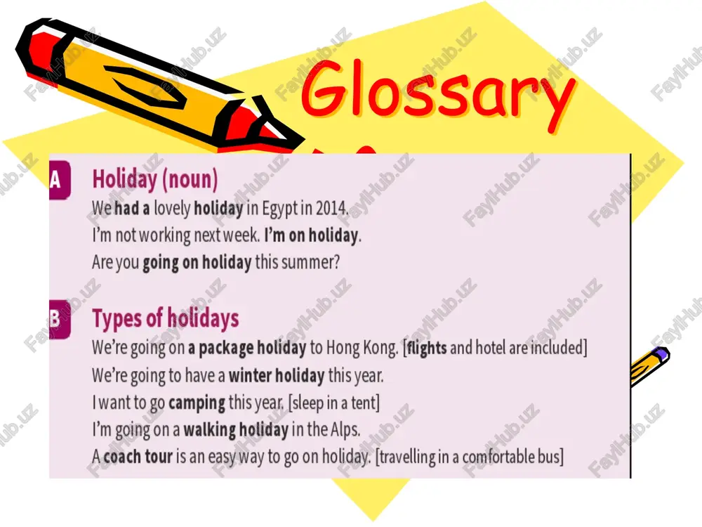 lesson 21. types of holiday - Page 2