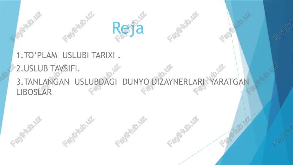 ytib o'tganimizdek, romantik qiyofani yaratishda foydalaniladigan matolar, qoida tariqasida, nozik kadife yoki velorga o'xshash bo'lgan zavodning tuyg'usiga yoqimli, yoqimli. ko'pincha dizaynerlar turli xil ipak, shifon, nozik jun, matolarni engil porlashi, naqshli tolalarni quyishi va eng muhimi, kashtado'zlik yoki original krepol matolari qo'llanadigan materiallardan foydalanadi. tanlangan uslubdagi dunyo dizaynerlari yaratgan liboslar image1.jpeg image2.png image3.png image4.png image5.png image6.png image7.png image8.png image9.png image10.png image11.png image12.png image13.png image14.png image15.png image16.png image17.png