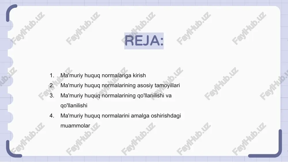 javobgarlik va qonuniylik tamoyillarini ta’minlashda muhim ahamiyatga ega. ma'muriy huquq normalarini amalga oshirishdagi muammolar ma'muriy huquq me'yorlarini amalga oshirish turli muammolarni, jumladan, qonunchilikda aniqlik yo'qligi va tartibga soluvchi talablarga rioya etilishini ta'minlashdagi qiyinchiliklarni keltirib chiqaradi. bundan tashqari, ma'muriy tartib-qoidalarning murakkabligi ko'pincha qarorlarni qabul qilish jarayonlarida kechikishlar va samarasizlikka olib keladi, normalarni samarali amalga oshirishga to'sqinlik qiladi. bundan tashqari, samaradorlikka bo'lgan ehtiyojni shaffoflik va hisobdorlik tamoyillari bilan muvozanatlash ma'muriy huquq normalarini qo'llash bilan shug'ullanadigan nazorat qiluvchi organlar uchun doimiy muammodir. ma'muriy huquq normalarini yoritib beruvchi amaliy ishlar ma'muriy huquq sohasida me'yorlar adolatli va izchil boshqaruvni ta'minlashda hal qiluvchi o'rin tutadi. keys tadqiqotlari orqali biz ushbu normalar qaror qabul qilish jarayonlarini qanday shakllantirishini ko'rishimiz mumkin. ma'muriy huquq me'yorlarini ta'kidlaydigan e'tiborga molik holatlardan biri bu chevronga qarshi tabiiy resurslarni himoya qilish kengashining da'vosi bo'lib, unda sud noaniq nizomlarni sharhlash uchun chevron doktrinasini aniqlagan. ma'muriy huquq me'yorlariga misol bo'ladigan yana bir amaliy tadqiqot massachusetsga …