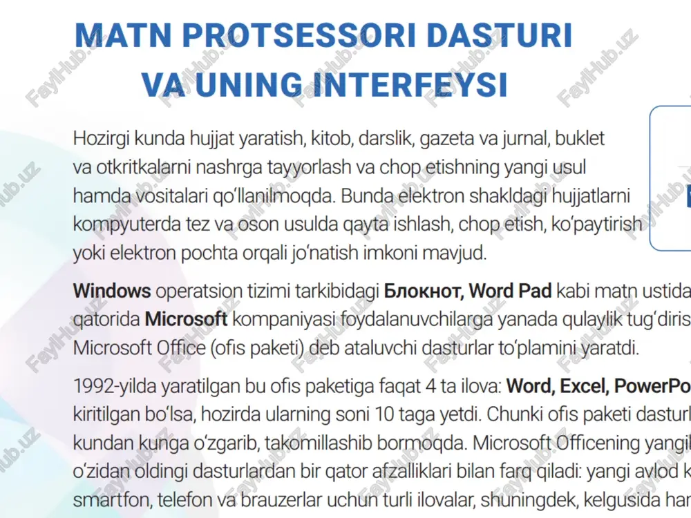 matnlima’lumotlarniqaytaishlashmalakalarinishakllantirish - Page 2
