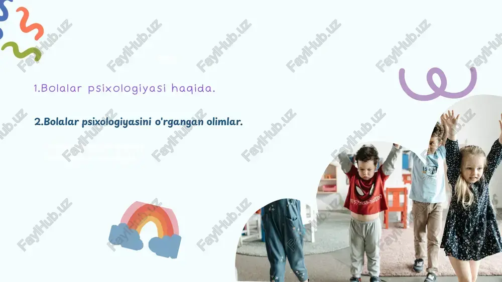 shgacha ), ilk bolalik (1yoshdan 3yoshgacha), maktabgacha yosh(3yoshdan 6-7yoshgacha kichik maktab yoshi (6-7yoshdan 10-11yoshgacha davrini o'zi ichiga oladi. psixik jarayonlar. xotira diqqat sezgi xayol taffakur nutq idrok etboringiz uchun rahmat. image8.svg image9.png image10.svg image11.png image12.svg image1.png image2.svg image3.png image4.svg image5.png image6.svg image7.png image13.png image14.svg image15.jpeg image16.png image17.png image18.svg image19.png image20.svg image21.jpeg image22.png image31.svg image32.png image33.svg image34.png image23.png image24.svg image25.png image26.svg image27.jpeg image28.jpeg image29.jpeg image30.png image35.jpeg image36.png image37.svg image38.png image39.svg image40.png image41.svg image42.png image51.svg image52.png image53.svg image54.png image55.svg image43.png image44.svg image45.png image46.svg image47.jpeg image48.png image49.svg image50.png image64.svg image56.png image57.svg image58.jpeg image59.png image60.svg image61.png image62.svg image63.png image71.png image72.svg image65.png image66.svg image67.png image68.svg image69.jpeg image70.jpeg image75.png image76.svg image73.jpeg image74.jpeg image77.png image78.jpeg image79.png image80.svg image81.png image82.svg image83.png image84.svg /docprops/thumbnail.jpeg