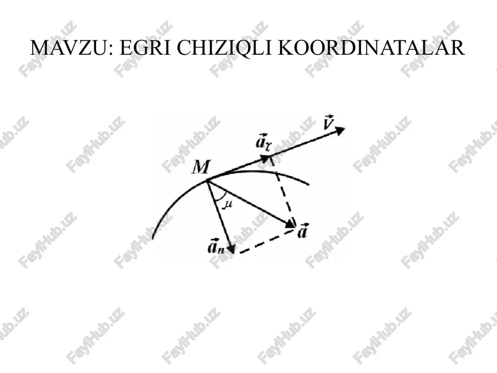 egri chiziqli koordinatalar - Page 2