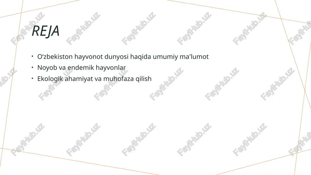 xillik hayvonlar turlari ekosistemalardagi xilma-xillikni oshiradi, bu esa biologik barqarorlikni ta'minlashga yordam beradi va turli xil resurslarga kirishni osonlashtiradi. oziq-ovqat zanjiri o‘zbekiston hayvonlari oziq-ovqat zanjirida muhim rol o‘ynaydi; ular o‘zaro bog‘lanish orqali ekosistemalarning dinamikasini ta'minlaydi va energiya oqimini boshqaradi. ekologik muvozanat noyob va endemik hayvonlar ekosistemalarning ekologik muvozanatini saqlashda muhimdir, ularning yo‘qolishi ekosistemalarga salbiy ta'sir ko‘rsatadi. o‘zbekistonning noyob hayvonlari: tabiiy muhit va ularning ahamiyati. o‘zbekistonning noyob hayvonlari, tabiiy muhitning muhim qismidir. ular ekosistemada muvozanatni saqlaydi va biologik xilma-xillikka hissa qo'shadi. misol uchun, qizil kitobga kiritilgan hayvonlar, badiiy va madaniy merosimizning ajralmas qismidir. ularning saqlanishi hamda ekologik ahamiyati kelajagimiz uchun juda muhimdir. photo by slavan on unsplash endemik hayvonlar: o‘zbekiston faunasining xususiyatlari va ularga tahdidlar. 1 endemik hayvonlar o‘zbekiston faunasida noyob va faqat shu mintaqada yashaydigan hayvonlar endemik deb ataladi. ular ekologik muvozanatni saqlashda muhim rol o'ynaydi. 2 tahdidlar manbai o‘zbekistonning endemik hayvonlari iqlim o'zgarishi, yashash muhitining yo'qolishi va ovlanish kabi …