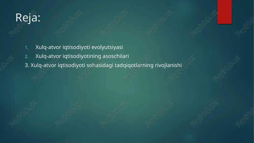 doirasida asosiy e’tibor (tanlovning turlicha vaziyatlarida) individ ratsional hatti-harakatining shakliy modellarini ishlab chiqishga emas, balki bu hatti-harakatlarni ekspremental va empirik tekshirish jarayonlariga qaratildi. bundan maqsad an’anaviy iqtisodiyot nazariyasi va u tomonidan aniqlangan qonuniyatlar va tendentsiyalarni amaliyot bilan, xo’jalik faoliyatining real faktlari bilan qay darajada mos kelishi (farq qilishi)ni aniqlashdan iboratdir. individ va firmadan tortib bozorlar va hududlargacha bo’lgan turli sub’yektlarning faoliyatiga xos bo’lgan xulq-atvor yondoshuvi tizimli ravishda takror ishlab chiqariladi va murakkablashib boradi. bu yondoshuv iqtisodiy agentlar faoliyatining an’anaviy iqtisodiyot qoidalariga (kanonlariga) doim ham mos kelavermaydigan teran sabablarini (motivlarini) aniqlash imkonini beradi. adam smit (1723-1790), mikroiqtisodiy nazariya asoschisi alfred marshall (18425-1924), makroiqtisodiy nazariya asoschisi jon meynard keyns (1883-1946) kabi mashhur iqtisodchilarning asarlarida bayon qilingan. kontseptsiyaning belgilovchi jihati bo’lib “iqtisodiy xudbinlik”, ya’ni sub’yektning o’z foydasini maksimallashtirishga intilishi hisoblanadi. “iqtisodiy odam” g’oyasi uzoq davr mobaynida, yangidan-yangi shaklga kirgan holda, iqtisodiyot fanida hukmronlik qilib keldi. j.m.keyns olimlar orasida birinchi bor optimizm va pessimizmning …