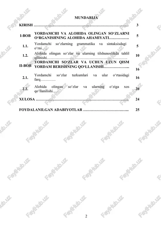 s) nazariyasini o‘rganish; 2. kimyoviy birikmalarga tegishli spektrlarni tahlil qilish; 3. olingan spektrlar asosida moddalar tuzilmasini aniqlash va tavsiflash; 4. amaliy laboratoriya ishlarida spektral usullarning qo‘llanishini ko‘rsatish. kurs ishining obyekti: mazkur kurs ishining obyekti — kimyoviy birikmalar va ularning spektral xossalarini aniqlashda qo‘llaniladigan fizik-kimyoviy metodlar bo‘lib, ular orqali moddalar tuzilmasi va ularning funksional guruhlarini aniqlash imkoniyati yaratiladi. obyekt sifatida turli sinfdagi organik birikmalar — uglevodorodlar, spirtlar, kislotalar, efirlar, aminokislotalar, shuningdek, ayrim noorganik birikmalar — tuzlar, oksidlar va kompleks birikmalar olinadi. bu moddalar ustida ir-spektroskopiya, uv-vis spektrofotometriya, ymr (yadro magnit-rezonans) va massa-spektrometriya usullari orqali tadqiqotlar olib boriladi. shuningdek, obyekt tarkibiga ushbu birikmalarning molekulyar tuzilmasi, funksional guruhlarining mavjudligi, ularning energiya darajalari, yutilish chastotalari va spektral chiziqlari ham kiradi. tadqiqot obyektlari laboratoriya sharoitida tayyorlangan namunalar yoki mavjud kimyoviy moddalar shaklida bo‘lib, ularning spektrlari maxsus asbob-uskunalar orqali o‘rganiladi. kurs ishining predmeti: ir-spektroskopiya, uv-vis spektrofotometriya, yadro magnit-rezonans spektroskopiyasi (ymr), massa-spektrometriya kabi spektral usullar orqali kimyoviy …