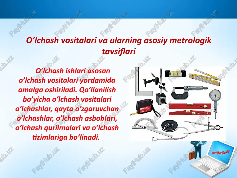 o’lchash vositalari va ularning asosiy metrologik tavsiflari. o'lchash vositalari va turlari - Page 2