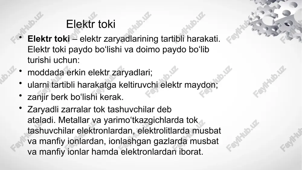 oʻlchash uchun asbob. ampermetr oqim qiymatlarining keng diapazonini oʻlchashi mumkin, chunki yuqori qiymatlarda elektr oqimining faqat kichik bir qismi hisoblagich mexanizmi orqali yoʻnaltiriladi; metr bilan analog shunt uning katta qismini oladi. ushbu asbobning ishlash printsipi shundaki, u juda past qarshilik va induktiv reaktivlikka ega boʻlishi kerak. u juda past empedansga ega, chunki u juda past kuchlanish pasayishiga ega boʻlishi kerak va u ketma-ket ulanishi kerak, chunki oqim bir xil boʻladi.bundan tashqari, pasaytirilgan empedans tufayli quvvat sarfi past boʻladi va agar oʻzaro bogʻlangan boʻlsa, u deyarli aloqa yoʻliga aylanadi va asbob tortadigan yuqori oqim natijasida barcha elektr oqimi ampermetr orqali oqib chiqadi. . shuning uchun u ketma-ket ulanishi kerak. ampermetr-za0302/1 texnik xarakteristikasi o”lchash diapazoni;0 dan 400a gacha aniqlik sinifi 2.5% vertikal o‘rnatiladi o”lchami 120mm x 120mm 72mm x 79mm massasi 500g e’tiboringiz uchun rahmat! image2.jpeg image3.jpeg image1.jpeg /docprops/thumbnail.jpeg