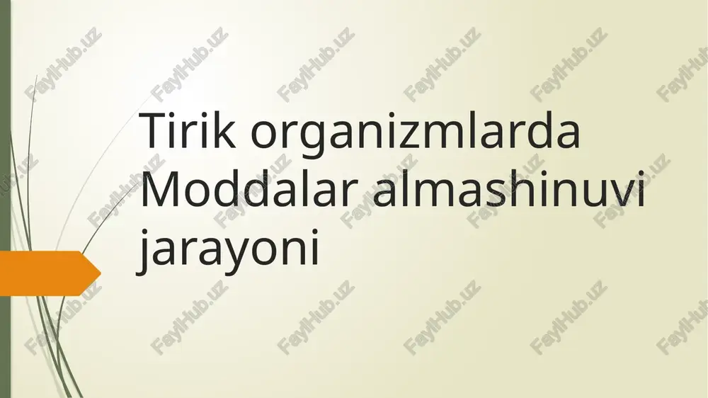 tirikorganizmlarda moddalar almashinuvi jarayoni - Page 2