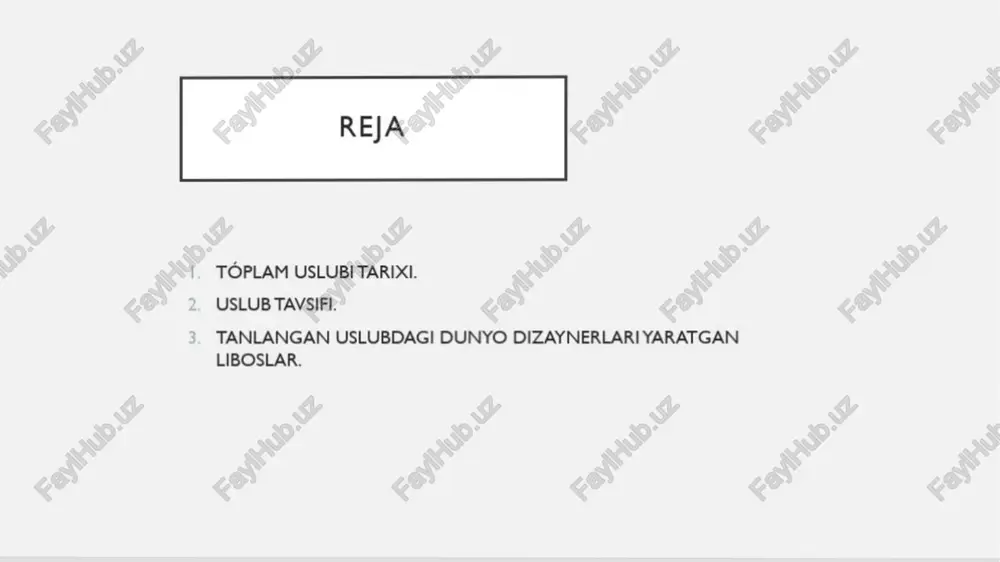 n birorta partiyaga ega bo'lmaguningizcha sizga yo'l bermaydi. umuman, klassik uslub faqat uchta so'z bilan ifodalanishi mumkin: nafislik; oddiylik; ayollik. ayollar uchun klassik kiyimlar odatda kostyumlar, ko'ylaklar, bluzkalar va nosimmetrik kesilgan shimlar, eng kam sonli dart, kesilgan va dekor elementlari bilan. image1.jpeg image2.jpeg image3.jpeg image4.jpeg image5.jpeg image6.jpeg image7.jpeg image8.jpeg image9.jpeg image10.jpeg image11.jpeg image12.jpeg image13.jpeg image14.jpeg image15.jpeg image16.jpeg image17.jpeg image18.jpeg image19.jpeg image20.jpeg /docprops/thumbnail.jpeg