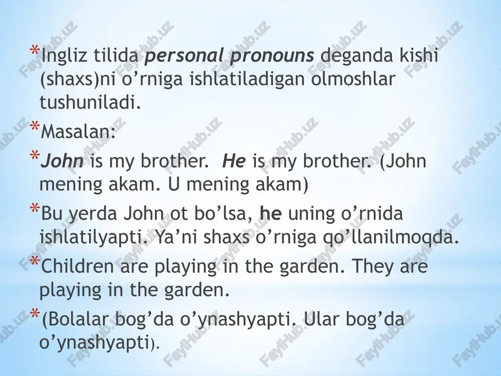 ona tili personal pronounlari - Page 2