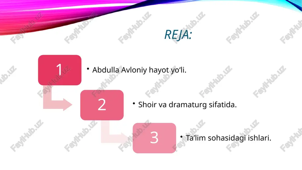 o‘rta osiyo davlat universitetida dars berdi. abdulla avloniy 1927-yilda “mehnat qahramoni” unvoni bilan taqdirlanadi. 1930-yili “o‘zbekiston xalq maorifi zarbdori” unvoni beriladi. avloniy – serqirra ijodkor. u shoir, noshir, dramaturg, san’atkor, mutarjim, maktabdor sifatida faoliyat olib bordi. “advokat-lik osonmi” “ikki sevgi” dramalari “pinak” “portugaliya inqilobi” “biz va siz” “bo‘ron” “advokatlik osonmi?” dramasida o‘sha davrning ijtimoiy muammolari ko‘rsatib berilgan. “pinak” da yozuvchi turli obrazlar yordamida o‘sha paytdagi xalqning, jamiyatning ma’naviy qiyofasini, haqiqiy ahvolini ochib bergan. xalqning deyarli savodsiz va omi bo‘lgani, ilm-ma’rifatdan yiroq ekanini ko‘rsatib beradi. “portugaliya inqilobi” dramasini yozishdan yozuvchining maqsadi turkistonning o‘sha paytdagi ahvolini o‘zgartirishga xalqni undashdan iborat bo‘lgan. yozuvchi shohparastlar va jumhuriyatchilar jamoasini taqqoslash orqali ularning afzallik va kamchiliklarini ko‘rsatib bergan. “biz va siz” dramasida jamiyatdagi kishilarning ilmsizligi va jaholat qurboniga aylanayotgani ko‘rsatib berilgan. ma’rifatparvarlik qarashlari furqat va sattorxonovlar boshlab bergan, saidrasul aziziy, mahmudxo‘ja behbudiy, shakuriylar tomonidan yangicha shakllarda davom ettirilgan ma’rifatparvarlik yo‘nalishini rivojlantiradi. u mirobodda “usuli savtiya” deb …