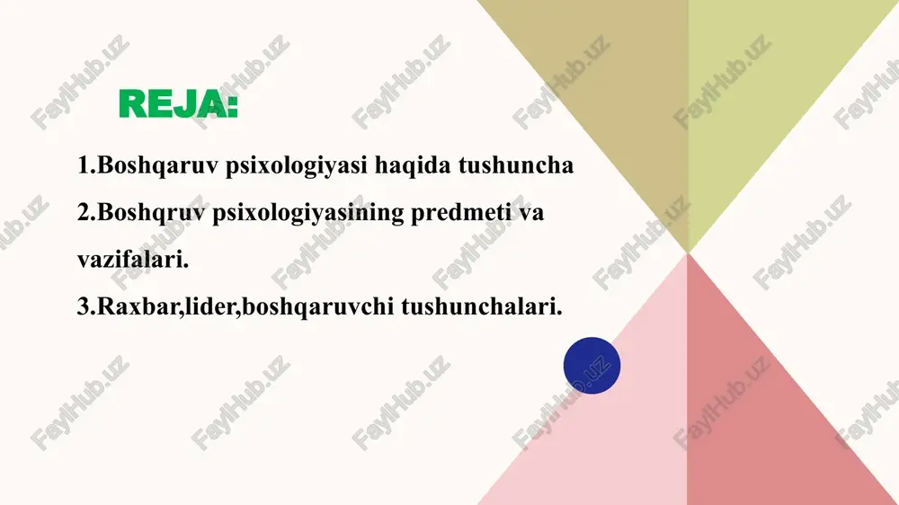 ov vitse-prezident po marketingu regina pokrovskaya kontent-redaktor plan zapuska produkta zagolovok prezentatsii planirovanie sinergiya masshtabiruemoy elektronnoy kommertsii marketing rasprostranenie standartizirovannix metrik dizayn koordinatsiya prilojeniy dlya elektronnoy kommertsii strategiya podderjka uluchshennoy kompleksnoy metodologii zapusk razvertivanie strategicheskix setey dlya yavnix potrebnostey elektronnoy kommertsii vremennaya shkala sen 20gg noya 20gg yanv 20gg mar 20gg may 20gg sinergiya masshtabiruemoy elektronnoy kommertsii rasprostranenie standartizirovannix metrik koordinatsiya prilojeniy dlya elektronnoy kommertsii podderjka uluchshennoy kompleksnoy metodologii razvertivanie strategicheskix setey dlya yavnix potrebnostey elektronnoy kommertsii oblasti fokusa stsenarii rinka biznes-biznes razrabotka uspeshnix strategiy dlya operejeniya konkurentov kapitalizatsiya na naibolee legko i bistro reshaemix zadachax dlya opredeleniya priblizitelnoy tsennosti vizualizatsiya konvergentsii, napravlennoy na klientov vozmojnosti dlya realizatsii v oblake iterativnie podxodi k korporativnoy strategii sozdanie strukturi upravleniya iznutri zagolovok prezentatsii rahbar-boshqaruvchi rahbar-diplomat rahbar-murabbiy rahbar-tashabbuskor rahbar-inson rahbar-jamoaning rasmiy tizimida yuqori mavqeni egallovchi shaxs. lider-norasmiy tizimda yuqori mavqeni egallovchi shaxs avtoritar uslub avtoritar rahbar barcha ko‘rsatmalarni ishchanlik ruhida, aniq ravshan, keskin …