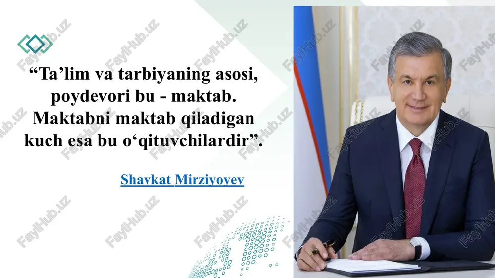 lash. xodimlar huquqlarini inobatga olgan holda jamoa ish faoliyatini kuchaytirish va hamkorlik muhitini rivojlantirish. o‘qituvchilar va xodimlarning motivatsiyasidagi o‘zgarishlarni baholash, o‘quvchilar natijalarini kuzatish. strategiyalar ishlab chiqish: xodimlarni motivatsiya qilish uchun yangi rag'batlantirish mexanizmlarini ishlab chiqish. takomillashtirish va rivojlantirish: maktabda motivatsiya muammolari bilan bog‘liq harakatlarni davom ettirish va yangi yechimlar qidirishni davom ettirish. adabiyotlar tahlili : 1. "ta'limda boshqaruv va pedagogik jamoa motivatsiyasi“. ushbu kitob o‘zbekiston ta’lim tizimida pedagogik jamoalarni boshqarish, ularni motivatsiya qilish va demotivatsiyani bartaraf etish bo‘yicha amaliy yondashuvlarni taklif qiladi. o‘qituvchilarning motivatsiyasini oshirishda davlat va jamoatchilik mexanizmlarining roli haqida batafsil ma’lumot beradi. o'. jalilov, 2020 2. "o'qituvchilar motivatsiyasi: muammolar va yechimlar“. kitobda o‘zbekiston maktab tizimidagi o‘qituvchilar motivatsiyasi va demotivatsiyaning ta’lim jarayoniga ta’siri tahlil qilingan. shuningdek, demotivatsiya bilan kurashish strategiyalari muhokama qilingan. sh. rahmonov, 2018 2. "the motivated teacher“. ushbu kitob o‘qituvchilarning motivatsiyasini tushunishga qaratilgan bo‘lib, xodimlarning shaxsiy motivatsiyasi va pedagogik jarayondagi motivatsiyani yaxshilashga oid texnikalar haqida batafsil ma'lumot …