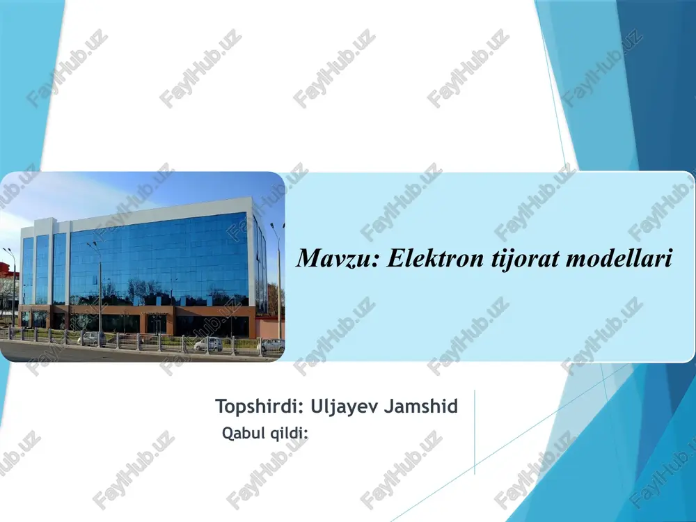 minarlar, davra suhbatlari va boshqa usullar orqali biznes vakillarining, shu jumladan kichik va o'rta biznesning huquqiy va iqtisodiy savodxonligini oshirish; biznesni yangi texnologiyalar, xizmatlar va yangi ish o'rinlarini yaratish va joriy etishga yo'naltirilgan dasturlarni ishlab chiqish, amalga oshirish va tashabbuslarni qo'llab-quvvatlashga ko'maklashish; tadbirkorlik faoliyati jarayonida yuzaga kelishi mumkin bo'lgan huquqiy va iqtisodiy muammolarni to'g'ri hal qilishda amaliy yordam ko'rsatish. elektron tijorat - bu kompyuter tarmoqlari yordamida amalga oshiriladigan barcha moliyaviy va savdo operatsiyalarini va shu kabi operatsiyalar bilan bog'liq bo'lgan biznes jarayonlarini o'z ichiga oladigan iqtisodiyot sohasidir. elektron tijorat quyidagi klasifikassiyalarni o'z ichiga oladi: tijorat tashkilotlari b2b (business-to-business) b2c (business-to-consumer) b2e (business-to-employee) iste'molchilar c2a (consumer-to-administration) c2b (consumer-to-business) c2c (consumer-to consumer) ma'muriyat g2g (government-to-administration) g2b (government-to-business) g2c (government-to-consumer) b2c yoki sxemasi biznes-iste'molchi bunday holda, kompaniya allaqachon mijoz bilan to'g'ridan-to'g'ri savdo qiladi (yuridik shaxs emas, balki jismoniy shaxs). qoidaga ko'ra, bu erda biz tovarlarning chakana savdosi haqida gapiramiz. to'g'ri mahsulotni tanlash uchun …