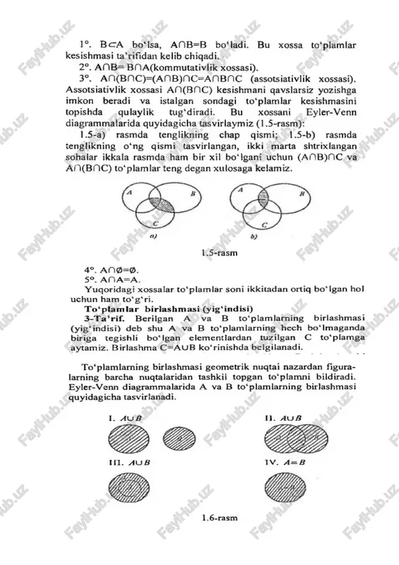to’plamlar va ular ustida amallar - Page 2