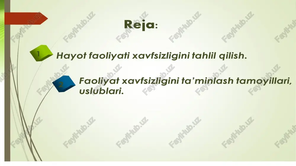 lliy, milliy, global. 8. ta’sir etish tezligiga ko‘ra: tasodifiy, shiddatli, mo‘tadil va ravon. insolyatsion tartibni aniqlash uchun kompas yordamida xona (binoning) orientatsiyasini aniqlash lozim bo’ladi, so’ngra jadval bo’yicha insolyatsion tartibning xarakteri, insolyasiya vaqti va xonaga tushadigan quyosh nurining maydoni aniqlanadi. kasalxona xonalarining oqilona insolyasiyasi va yoritilganligi organizmning fiziologik funksiyalari va xonalarning umumiy holatiga ta’sir ko’rsatuvchi muhim omil hisoblanadi. xonalarga quyosh nurining to’g’ridan-to’g’ri tushishi xonalarni sanatsiya qilishning muhim sharti hisoblanadi, chunki bakteritsid ta’sirga ega bo’lgan ultrabinafsha nurlar faqat quyosh radiatsiyasining to’g’ri nurlari tarkibidagina bordir. tabiiy yorituvchi- bu quyosh nuridir. quyosh nuri o’zida infraqizil nurlar, ultrabinafsha nurlar va ko’rinadigan nurlarni tutadi. ultrabinafsha nurlarni biz uchun himoya desak ham bo’ladi,chunki shu nurlar ta’sirida bizga patogen ta’sir ko’rsatuvch bakteriyalar nobud bo’ladi. infraqizil nurlar esa biz uchun issiqlik manbai. ko’rinadigan nurlar esa biz uchun yorug’lik manbai hisoblanadi. kasalxona xonalarining eng muvofiq tabiiy yoritilishi faqat bemorlar va tibbiy xodimlarning ko’rish funksiyasini ta'minlabgina qolmay, balki u bemor …