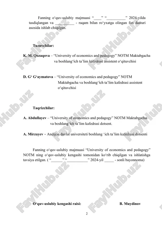 slari. o'qitish usullari va vositalari. 2. matematik tasavvurlarini shakllantirish metodikasi nazariyasining tarixi, hozirgi holati va zamonaviyligi. 3. o'quv fanini rivojlantirishning asosiy bosqichlarining umumiy tavsifi. 1-bosqich: usulning empirik rivojlanishi. matematik rivojlanish g'oyalarini asoslash. 2-bosqich: maktabgacha yoshdagi bolalarning matematik rivojlanish nazariyasi va usullarini shakllantirishning dastlabki bosqichi. 3-bosqich: shakllantirishning ilmiy asoslangan didaktik tizimi elementar matematik tasavvurlar. tayanch so‘z va iboralar: matematika, ta’lim, metod, maqsad, muammo, bilim, matematik tushuncha, masala, g‘oya 1. maktabgacha yoshdagi bolalarning matematik ribojlanishinng metodologik psixofiziologik va psixologik-pedagogik asoslari. ilk matematik tushunchalar bolalarning yoshiga mos tarzda qiziqarli qilib o‘rgatilsa, samarali natijalarga erishiladi. bunday mashg‘ulotlar natijasida bolalar umumiy bilimlarni o‘rganish bilan birgalikda jamoa bilan kelishishni, o‘zaro bir - birini qo‘llab-quvvatlashni, yordamlashishni, jamoada o‘zini tuta olishni o‘rganadilar va ularda o‘ziga bo‘lgan ishonch, mustaqil fikrlash, o‘z fikrini chiroyli ifoda eta olish kabi fazilatlar shakllanadi. matematik tushunchalarni rivojlantirishda bo‘lgan barcha izlanishlar quyidagi ikki asosiy yo‘nalishda olib borilmoqda: birinchi yo‘nalishda matematik tushunchalarning o‘ziga xos xususiyatlari ta’riflanadi. …