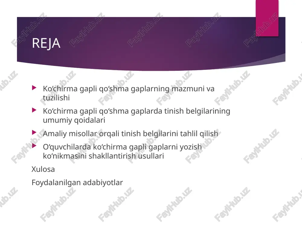 ?), undov belgisi (!). har bir belgi gap tuzilmasiga qarab aniq vazifani bajaradi. agar muallif gapi oldinda bo‘lsa, ya’ni ko‘chirma gap keyin kelsa, u holda ikki nuqta va qo‘shtirnoq qo‘llanadi. masalan: u aytdi: “men ertaga ketyapman.” bu yerda ikki nuqta muallif gapi bilan ko‘chirma gapni ajratadi, qo‘shtirnoq esa ko‘chirilgan gapning boshlanishi va tugashini bildiradi. agar muallif gapi orqada kelsa, ya’ni ko‘chirma gap oldin bo‘lsa, unda vergul qo‘llanib, ko‘chirma gapdan keyin yoziladi. masalan: “men ertaga ketyapman”, — dedi u. bu holatda vergul qo‘sh tirnoq ichida bo‘ladi, keyin esa chiziqcha va muallif gapi keladi. agar ko‘chirma gapda so‘roq yoki undov ohangi bo‘lsa, qo‘shtirnoq ichida tegishli belgi — so‘roq yoki undov belgisi yoziladi: “sen ham ertaga borasanmi?” — deb so‘radi u. yoki: “voy, bu juda zo‘r-ku!” — dedi bola. ko‘chirma gap muallif gapi orasida kelsa, ya’ni ikki qismga bo‘linib ketgan bo‘lsa, ikki marta qo‘shtirnoq ishlatiladi. bunday hollarda, muallif gapi vergul bilan ajraladi va …