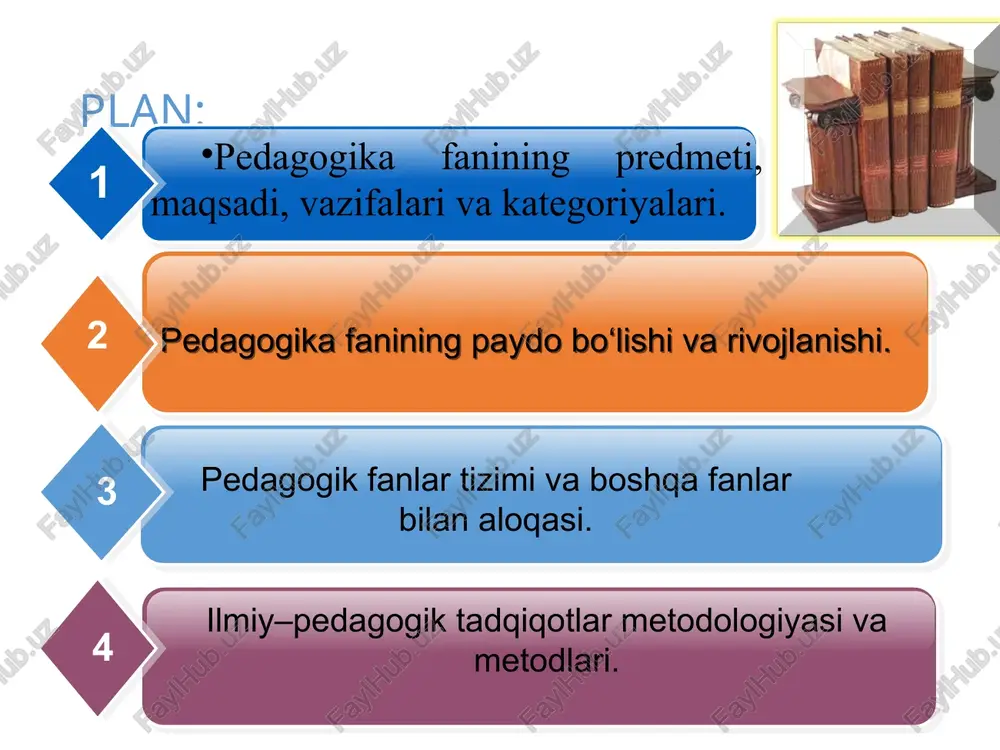 falsafiy tushunchaga aylanishi. suqrot, platon va aristotel kabi mutafakkirlar inson aqli, axloqi, jamiyatdagi o‘rni kabi masalalarni falsafiy tahlil qilish orqali tarbiyaning nazariy poydevorini yaratdilar. shu bilan birga, sharqda (xitoy, hindiston, eron, markaziy osiyo) ham tarbiya chuqur falsafiy-ma’naviy asosga ega bo‘ldi. konfutsiyning “axloqiy inson” idealiga intilishi, abu nasr farobiyning “fozil odamlar shahri” asarida aql, adolat va go‘zallik uyg‘unligi, ibn sino va imom g‘azoliyning ma’naviy-kamolot tamoyillari — pedagogikani faqat amaliy bilimlar uzatish vositasi emas, balki insonni butunlay rivojlantiruvchi, uning ichki dunyosini shakllantiruvchi jarayon sifatida qarashga olib keldi. 2. o‘rta asrlar: diniy doktrina va ma’naviy tizimlar doirasida pedagogika. bu davrda g‘arbda xristianlik, sharqda esa islom dini ta’lim-tarbiya jarayonlarini nazorat qilib, ularni diniy axloq, e’tiqod va itoat asosida qayta tashkil etdi. g‘arbda avgustin va foma akvinlining fikrlari — aql bilan imonning uyg‘unligi, insonning ichki dunyosini xudoga qaratish — diniy pedagogikaning asosini tashkil etdi. g‘arbda avgustin va foma akvinlining fikrlari — aql bilan imonning uyg‘unligi, …