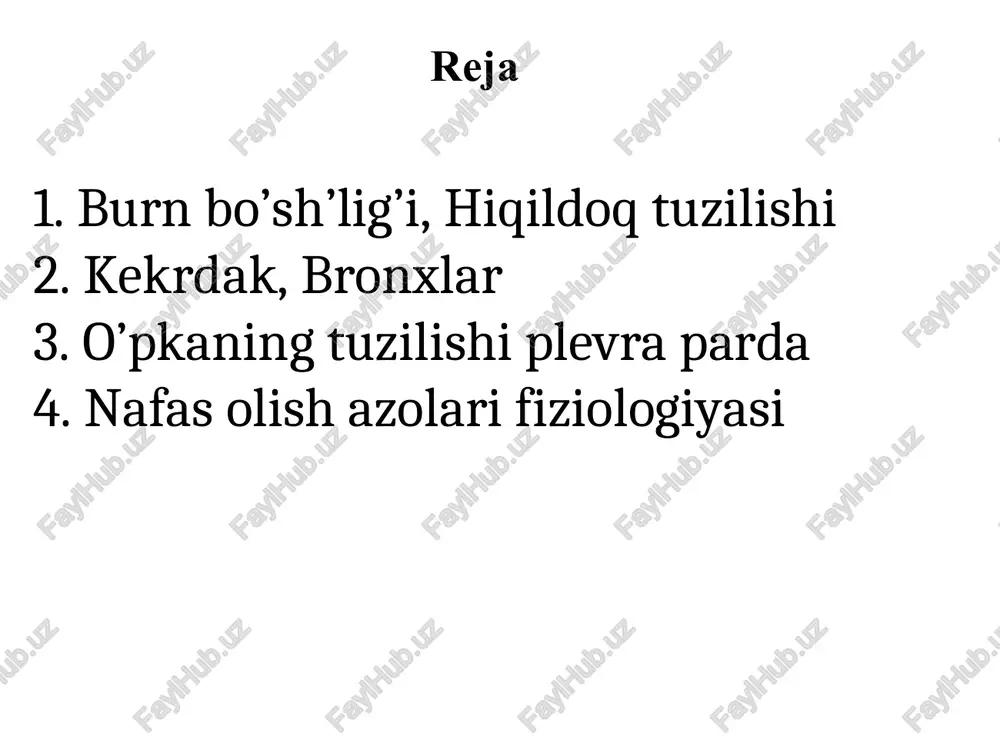 on hiqildoq usti uzukka o’xshab tuzilgan, va hiqldoqda ingchkalashgan, kengaygan orqa qismi, asosini hosil qiladi, uzuksimon tog’ay ustida qalqonsimon tog’ay joylashgan hiqldoq tog’aylari ichida eng kattasi b/b uning ikkita plastinkasi bo’yin o’rta chizig’ida burchak xosil qilib birlashadi. bu burcha teri ostida (erkaklar) ko’rinib turadi barg shaklida b/b yuqori cheti kengaygan, pastki ingchkalashgan, qalqonsimon tog’ay orqa qismiga yopishadi. bu tog’ay ovqatni yutish jarayonida hiqildoqqa kirsh teshigini yopadi. juft tog’aylar cho’michsimon shoxsimon ponasimon piramidaga o’xshaydi, pastki asosi uzuksimon tog’ay b,n tutashadi, old tomonida ovoz o’sig’i, lateral tomonda muskul o’sig’i joylashgan. uncha katta bo’lmagan tog’ay b/b cho’michsimon tog’aylar ustida shaxga o’xsha joylashadi cho’michsimon tog’ay bilan hiqildoq usti tog’ayi oralig’idagi burmada uchraydi kekrdak 9-11 sm, diametric 15-18 mm 6-bo’yin umrtqasidan hiqldoqdan boshlanadi. 4-5 ko’krak umurtqalari roparasida chap va o’ng bronxlarga ajraladi. bo’yin va ko’krak qismlari farqlanadi. bo’yinqismini old tomondan patki jag’, osti muskullari, qalqonsimon bez o’rab turadi. ko’krak bo’limi old tomondan to’sh suyagi b,n …