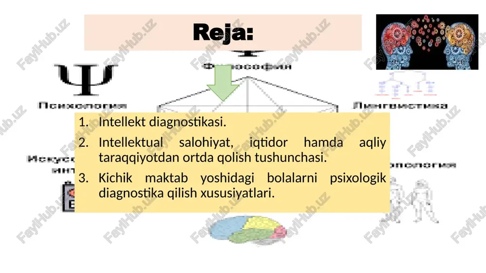 y qobiliyatlarga quyidagilar kiradi: o'rganish qobiliyati - yangi narsalarni o'rganish qobiliyati (bilimni o'zlashtirish); intellekt - o'rganilgan narsalarni qo'llash qobiliyati; ijodkorlik - bu eski bilimlarni o'zgartirish va yangi bilimlarni kashf qilish qobiliyati. “intellekt" atamasi o'zining ilmiy ma'nosidan tashqari (har bir nazariyotchining o'ziga xos xususiyati bor), qobiqli eski kreyser singari, cheksiz ko'p oddiy va ommabop talqinlarga ega bo'ldi. u yoki bu mavzuga taalluqli bo'lgan mualliflarning asarlarini abstrakt qilish yuzdan ortiq sahifani oladi. "intellekt" atamasi o'zining ilmiy ma'nosidan tashqari (har bir nazariyotchining o'ziga xos xususiyatiga ega) qobiqli kreyser cheksiz ko'p oddiy va ommabop talqinlarga ega bo'ldi. u yoki bu mavzu bilan bog'liq bo'lgan mualliflarning asarlarini abstrakt qilish yuzdan ortiq sahifani oladi. “intellekt” tushunchasini chuqur nazariy tahlil qilishdan iborat bo‘lmagan ushbu ish uchun yuqorida bayon qilingan ruhiy hodisalar haqidagi g‘oyalar sxemasiga asoslanib, ushbu atama ta’rifi bilan cheklanib qolish kifoya. taniqli rus psixologi, "umumiy qobiliyatlar psixologiyasi" darsligining muallifi v.n.drujinin: intellekt - bu shaxsning individual mulki …