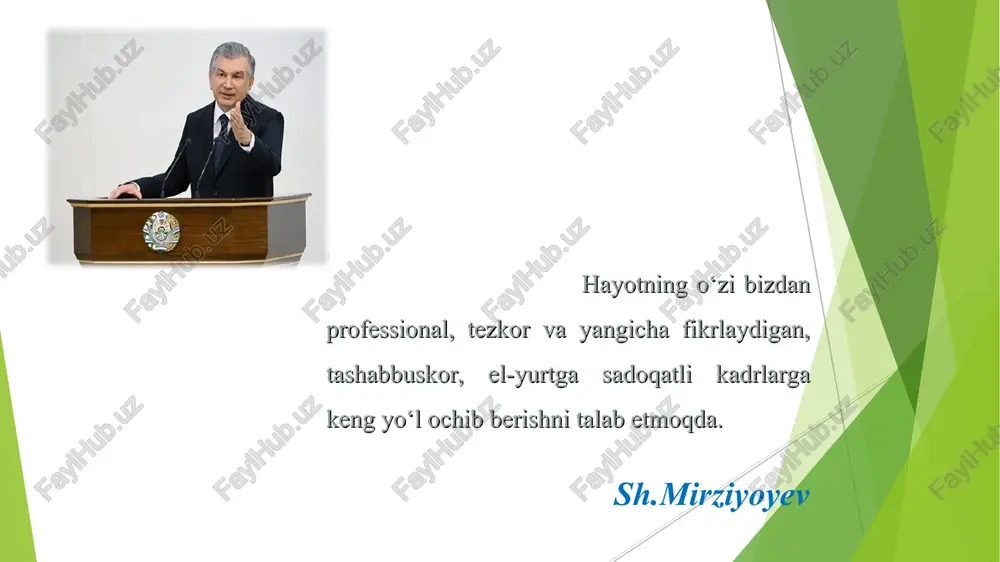 rga liderlik xususiyatlarini rivojlantirish orqali yangicha fikrlay oladigan intiluvchan jamoani shakllantira oladi. ushbu jamoa bilan sifatli ta’lim beradigan zamonaviy maktab yaratadi zero zamonaviy rahbarga qo’yilayotgan talab ham shu deb hisoblayman. taklif va tavsiyalar ta‘lim muassalarida rahbar kadrlar va lider o‘qituchi va xodimlar kelishuviga asoslangan boshqaruv tamoyilini shakllantiriish lider o‘qituvchi va xodimlar o‘rtasida tuman, viloyat va respublika bosqichidagi tanlovlar tashkillash liderlik qobilyatiga ega o‘qituvchi va xodimlarni rahbarlik lavozimiga tayinlash metodikasini joriy etish lider o‘qituvchi va xodimlar boshqaruv qobilyatlaridan unumli foydalanish bo‘yicha seminar mashg‘ulotlar tashkil etish chora-tadbir namunasi * t/r muammo muammoning yechimini amalga oshirish mexanizmi mas’ullar muddati natija 2 ta’lim muassasasi pedagogik jamoa o‘rtasida va rahbarlarda liderlargs nisbatan samimiy munosabatlarning yo‘qligi. jamoani ma’naviy va moddiy rag‘batlantirishda adolatlilik va ochiq shaffoflikni yo‘lga qo‘yish. maktab rahbariyati doimiy jamoada sog‘lom muhit shakllanadi ta’lim sifati ortadi. 3 pedaogik jamoa a’zolari o‘rtasida ma’naviy-marifiy tadbirlarni tizimli tashkil etilmasligi. maktab metod birlashma a’zolari o‘rtasida avgust kengashlarida lider o‘qituvchi …