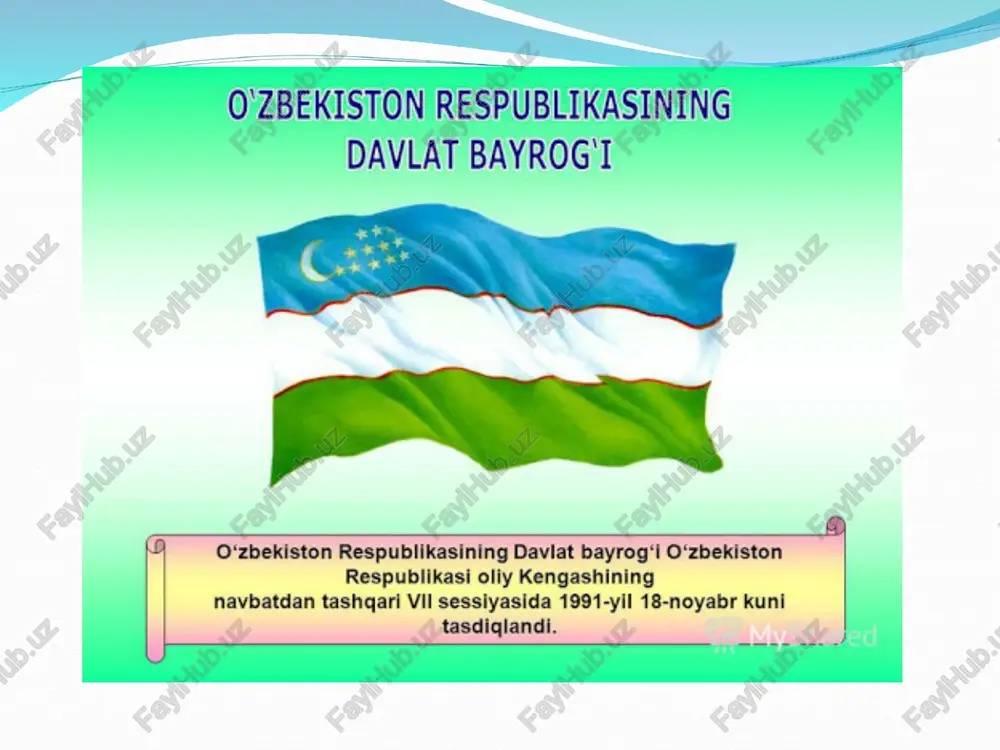 o’zbekiston respublikasining davlat bayrog’i - Page 2