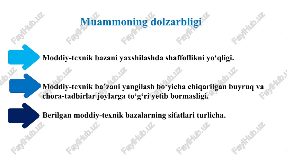 n yanada qulay va boyitilgan ta’lim tajribasini yaratishimiz mumkin. maktabda o‘quvchilarning bilim olishi uchun qulay shart-sharoit yaratish maqsadida moddiy-texnik bazasini yaxshilash ustida doimiy ish olib borilmoqda. yangilangan jihozlar va jihozlar bilan talabalar ta'lim tajribasini oshirish uchun zamonaviy resurslardan foydalanishlari mumkin. maktab infratuzilmasiga sarmoya kiritish samarali ta’lim olish uchun qulay va yaxshi jihozlangan muhitni yaratish uchun muhim ahamiyatga ega. maktab o'quvchilar uchun yaxshi ta'lim muhitini ta'minlash uchun o'zining moddiy-texnik resurslarini oshirishni maqsad qilgan. bu sinf xonalarini yaxshilash, ta'lim texnologiyasini yangilash, kutubxona va tadqiqot resurslarini yaxshilashni o'z ichiga oladi. 01 zamonaviy o'qitish vositalari va infratuzilmasiga sarmoya kiritib, maktab o'quvchilarning yuqori sifatli ta'lim olish imkoniyatini ta'minlashi va kelajak uchun muhim ko'nikmalarni rivojlantirishi mumkin. bu fan laboratoriyalari, kompyuter xonalari va sport inshootlarini yangilashni o'z ichiga olishi mumkin. 03 bundan tashqari, maktabning moddiy-texnik bazasini yaxshilashga intilishi o‘quvchilar va o‘qituvchilar uchun yanada qulay va rag‘batlantiruvchi o‘quv muhitini yaratishga, innovatsiya madaniyati va ta’limda mukammallikka erishishga xizmat qiladi. …