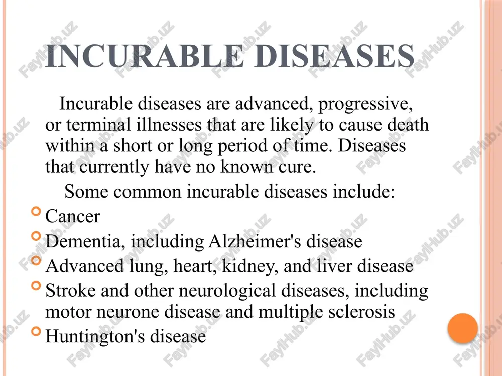 d) is a brain condition that causes problems with movement, mental health, sleep, pain and other health issues. pd gets worse over time. there is no cure, but therapies and medicines can reduce symptoms. common symptoms include tremors, painful muscle contractions and difficulty speaking. parkinson disease results in high rates of disability and the need for care. many people with pd also develop dementia. the disease usually occurs in older people, but younger people can also be affected. men are affected more often than women. huntington's disease huntington's disease causes nerve cells in the brain to decay over time. the disease affects a person's movements, thinking ability and mental health. huntington's disease is rare. it's often passed down through a changed gene from a parent. huntington's disease symptoms can develop at any time, but they often begin when people are in their 30s or 40s. if the disease develops before …