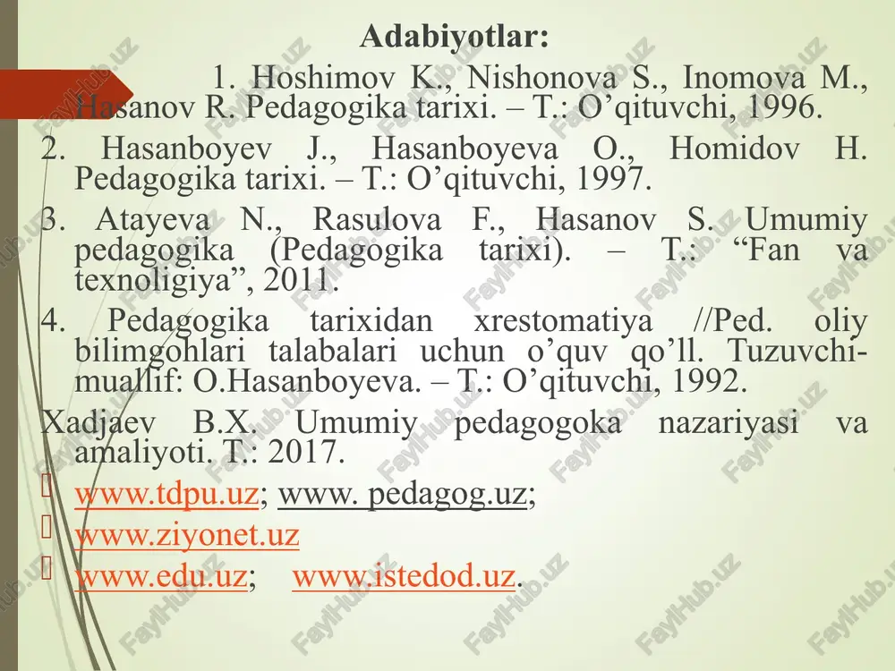 n diniy maktablar, asosan, rahbarlar va diniy amaldorlar uchun mo‘ljallangan bo‘lib, ular yozuv va hisob-kitob sohalarini o‘rgangan. mesopotamiya: babillik va assuriyalik maktablar ham diniy xarakterga ega bo‘lib, ular asosan "tablet" deb atalgan gil plitalarda yozishni o‘rgatishgan. ta'lim bir necha yil davom etgan va faqat o‘rta va yuqori sinf vakillari uchun mavjud bo‘lgan. xitoy: xitoyda konfutsiyning ta'limi va falsafasi ko‘p asrlar davomida ta'lim tizimini shakllantirgan. xitoyda maktablar va o‘qituvchilar asosan yoshlarni axloqiy va falsafiy bilimlar bilan ta'minlagan. xitoyda xususan rasmiy boshqaruv uchun tayyorlanadigan maktablar bor edi. hindiston: hindistonda ta'lim dindorlik, falsafa va ilm-fan sohalarida chuqur ildizlarga ega edi. hinduizm va buddizmning tarixi ta'lim va tarbiya jarayonlariga katta ta'sir ko‘rsatgan. hindu va budda monastirlari, asosan, darslar, diniy ta'lim va falsafiy o‘rgatishlar bilan shug‘ullangan. misrda o’qitish, ta’lim-tarbiya berish maskani maktablar edi. mamlakatning hamma shaharlari va yirik qishloqlarida maktablar bor edi. maktablarda fir’avnlar, a’yonlar, amaldorlar, ruhoniylarning bolalari va o’qishga havaslari bo’lgan kishilarning farzandlari ham …
