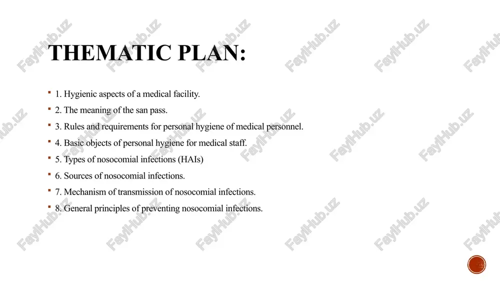 ementation of the treatment process, prevention of hospital-acquired infections (hai) and favorable working conditions for medical personnel. the main task of hygiene of medical and preventive institutions is the development of a system of norms and requirements that facilitate successful activities in the field of treatment and prevention of diseases. drug therapy in itself is powerless if the causes of diseases that injure the nervous system and lead to overstrain of physiological processes are not eliminated. the meaning of the sanitary checkpoint. entrances to operating rooms for personnel should be organized through sanitary checkpoints rules and requirements for personal hygiene of medical personnel. personal hygiene of healthcare workers is a set of rules, recommendations and requirements aimed at maintaining and strengthening the health of employees and patients. rules and requirements for personal hygiene of medical personnel. hand hygiene: one of the most important requirements for health workers is hand cleanliness. …