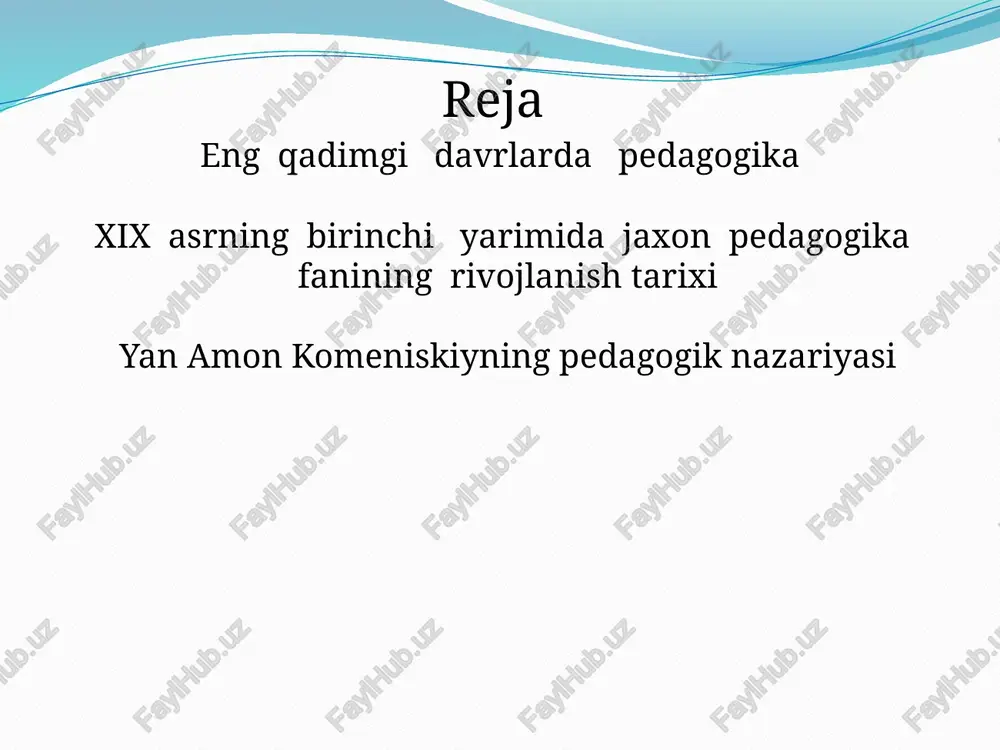 oldin boʻlmagan maʼnaviy-intellektual sifatlarga ega boʻladi. bu hol shaxsning umri mobaynida uzluksiz davom etadi va uning rivojlanishiga omil boʻladi. pedagogika tarixi jamiyat taraqqiyoti qonunlariga suyangan holda turli pedagogik nazariyalarni, ta’lim-tarbiyaning mazmuni va metodlarini o'rgatadi. o'tmishning pedagogik sistemalarida bo'lgan ilg'or fikrlarning hammasidan ijodiy foydalanadi. demak, pedagogika tarixi ijtimoiy fandir. u tarixiy pedagogika hodisalariga davr talabi asosida yondashadi, tarbiya nazariyasi va amaliyotining turli bosqichlarda xilma-xil bo'lganligini ochib berib, ilg'or qarashlarning taraqqiyot uo’lini ko'rsatadi. pedagogika tarixi fani pedagogika, psixologiya, falsafa, madaniyat tarixi, 0‘zbekiston tarixi, jahon xalqlari tarixi, etnografiya, arxeologiya, ahloqshunoslik va boshqa bir qator fanlar bilan uzviy aloqador. pedagogika fani shaxsni rivojlantirishning ikki muhim jihati — uni o’qitish va tarbiyalashga asosiy e’tiborni qaratganligi bois didaktika (ta’lim nazariyasi) va tarbiya nazariyasi fanning muhim tarkibiy qismlari hisoblanadi. ibtidoiy jamoa tuzumida odamlarning guruh-guruh bo’lib hayot kechirishi sababli bolalarga tirikchilik o’tkazish yo’lidagi faoliyat (o’simlik mevalari, ildizlarini terish, hayvonlarni ovlash)ni tashkil etish borasidagi tajribalarni o’rgatish guruh a`zolari tomonidan …