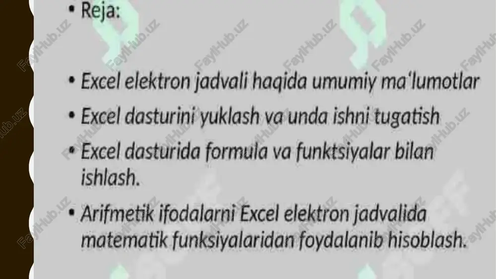 adi. 3. misol keltirish misol: faraz qilaylik, bir kompaniya mahsulotlarni ishlab chiqarish uchun ikki turdagi resurslardan foydalanadi. resurslar va mahsulotlarning foydasi quyidagicha: maqsadli funksiya: maksimal foyda f(x1,x2)=30x1+40x2f(x_1, x_2) = 30x_1 + 40x_2f(x1​,x2​)=30x1​+40x2​ cheklovlar: 2x1+3x2≤1002x_1 + 3x_2 \leq 1002x1​+3x2​≤100 (birinchi resursning maksimal miqdori) x1+2x2≤80x_1 + 2x_2 \leq 80x1​+2x2​≤80 (ikkinchi resursning maksimal miqdori) x1,x2≥0x_1, x_2 \geq 0x1​,x2​≥0 (negativ qiymatlar bo'lmasligi kerak) excel yordamida bu masalani solver orqali yechish: maqsadli funksiya va o'zgaruvchilarni excelda joylashtiring. cheklovlarni solver orqali kiriting. solve tugmasini bosing va optimal yechimni oling. mahsulot ishlab chiqarishning optimallashtirish masalasi faraz qilaylik, bir kompaniya ikkita turdagi mahsulotni ishlab chiqarish uchun ikkita turdagi resurslardan foydalanadi. har bir mahsulotni ishlab chiqarish uchun resurslar va foyda quyidagicha: mahsulot 1: har bir birlikni ishlab chiqarish uchun 2 birlik resurs a va 1 birlik resurs b kerak. mahsulot 2: har bir birlikni ishlab chiqarish uchun 1 birlik resurs a va 2 birlik resurs b kerak. kompaniya quyidagi …