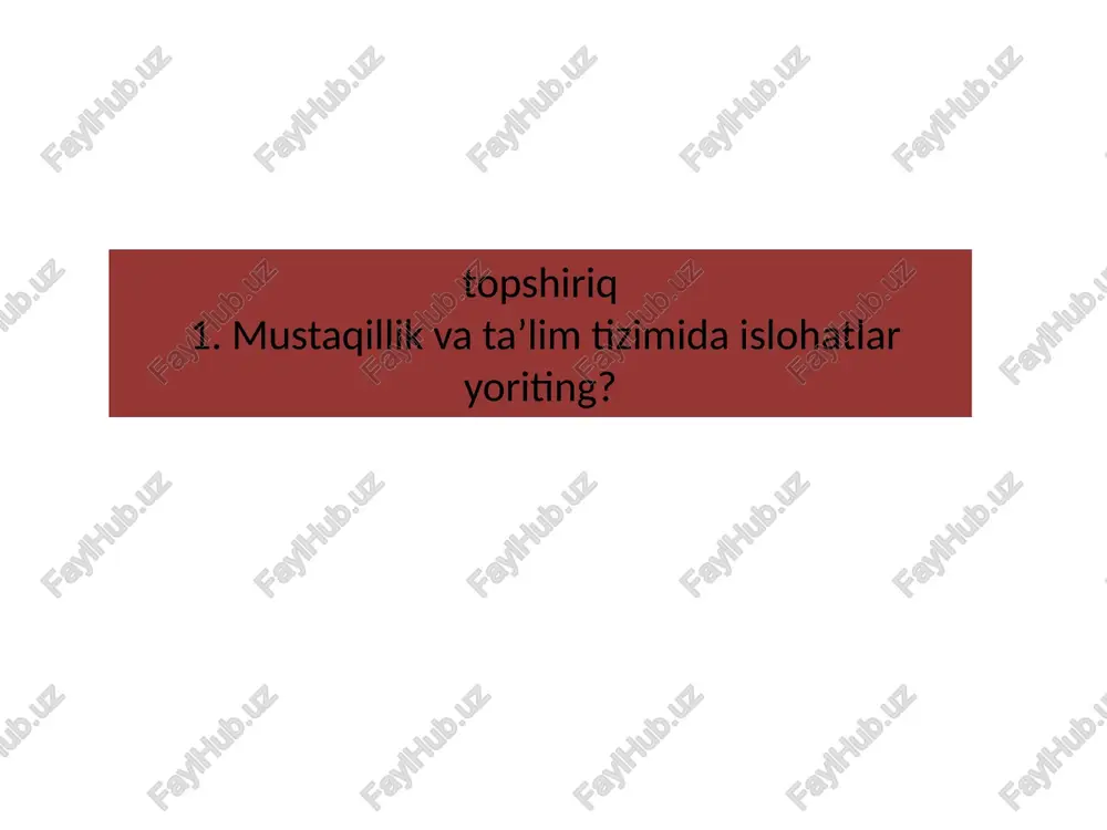 mustaqil o'zbekiston ta'lim tizimi - Page 2