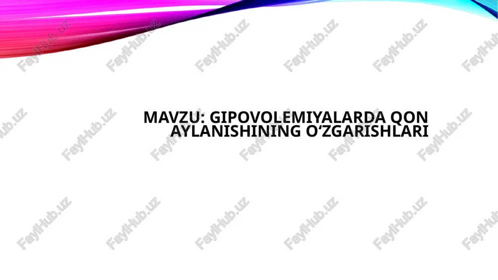 zn yo'qotish; aorta anevrizmasining yorilishi; kuchli keng kuyishlar; ektopik homiladorlik. jarrohlik paytida gipovolemiya paydo bo'lishi mumkin. bunday holatda xavfli holat keng qon ketish yoki anestezikani qo'llash fonida yuzaga keladi tana to'qimalariga kislorod va ozuqa moddalarini etkazib berishning pasayishi quyidagi belgilar bilan tan olinishi mumkin: quruq og'iz va quruq shilliq pardalar; rangpar teri; teri turgorining pasayishi; tez yurak urishi (taxikardiya), ko'krak og'rig'i yoki nafas qisilishi; bezovtallik hissi; tashnalik; bosh og'rig'i; bosh aylanishi; zaiflik, charchoq; elektrolitlar yoki suyuqlik komponentlarini yo'qotishning ustunligi asosida gipovolemiya 3 turga bo'linadi. oligotsitemiya. qon hujayralarining yo'qolishi va gematokritning kamayishi, ya'ni qon hajmining birligi uchun gemoglobin ishlab chiqaradigan qizil qon hujayralari sonining kamayishi bilan tavsiflanadi. politsitemiya. yuqori gematokritni saqlab qolgan holda uning yo'qolishi tufayli plazma hajmi kamayadi. normotsitemiya. qon tomirlari orqali aylanib yuradigan qonning umumiy hajmi kamayadi va gematokrit ko'rsatkichlari normal bo'lib qoladi. aylanma qon hajmining (cbv) foiz yo'qolishiga qarab, patologiyaning 3 og'irlik darajasi ajratiladi: yengil: umumiy qon hajmining …