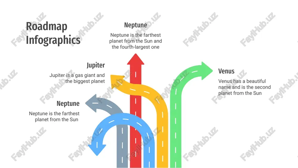 and the biggest planet in the solar system jupiter roadmap infographics 02 jupiter jupiter is a gas giant and the biggest planet 03 saturn it’s composed of hydrogen and helium 04 neptune neptune is the farthest planet from the sun 01 mars despite being red, mars is a cold place venus venus has a beautiful name and is the second planet from the sun jupiter jupiter is a gas giant and the biggest planet in the solar system mercury is the closest planet to the sun and the smallest one mercury mars despite being red, mars is actually a cold place full of iron oxide dust roadmap infographics jupiter saturn neptune venus mars sun earth sun 03 earth 02 venus 01 venus has a beautiful name and is the second planet from the sun saturn 04 this gas giant is composed mostly of hydrogen and helium roadmap infographics roadmap infographics …