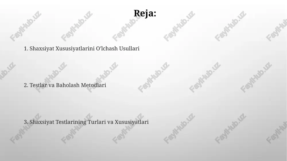 populyatsiyaga nisbatan yuqori darajadagi xususiyatni bildirishi mumkin. kuzatuv usullari psixologik kuzatuv usullarida, masalan, toshkentdagi maktablarda o'tkazilgan 30 ta tajriba natijalariga ko'ra, o'quvchilarning diqqat e'tiborini baholashda 20% xatolik chegarasi mavjud. kuzatuv usullarining ishonchliligini oshirish uchun, andijonda 100 nafar ishtirokchi bilan o'tkazilgan eksperimentda, ikki mustaqil kuzatuvchining natijalarini solishtirish orqali uyg'unlik koeffitsiyenti 0.8 ga yetkazildi. so'rovnomalar sinovlarning ishonchliligi 0,7 dan yuqori boʻlganida, oʻzbekistonning turli hududlaridagi 500 dan ortiq ishtirokchi orasida sinov natijalari a'lo darajada mos keldi. 2023-yilda oʻtkazilgan tadqiqotlar shuni koʻrsatdiki, so'rovnomalar yordamida olingan ma'lumotlar samarqand viloyatida yashash joyiga qarab farqlanishi mumkin. ishonchlilik va haqiqatlilik haqiqatlilikni tekshirishda, masalan, masalan, konstruksiya haqiqatligini aniqlash uchun faktor tahlili usuli 20 dan ortiq qatnashchi bilan o‘zbekistonning toshkent shahrida o‘tkazilishi mumkin. ishonchlilikni baholashda, masalan, cronbach’s alpha koeffitsiyenti 0.7 dan yuqori bo‘lishi, test natijalarining 70% dan ortiq qismining o‘zaro bog‘liq ekanligini ko‘rsatadi va aqshda keng qo‘llaniladi. shaxsiyat testlarining qo'llanilishi shaxsiyat testlarining natijalari 80% aniqlik bilan shaxsning xulq-atvorini bashorat qilish …