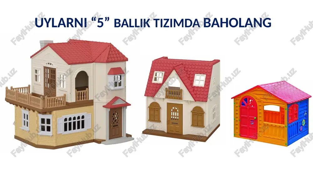 sh summativ baholash- olingan taʻlimni baholash formativ baholash- taʻlim olish uchun threat of new entry © copyright presentationgo.com – the free powerpoint template library 18 bilish qo‘llash mulohaza yuritish xulosalash va baholash yangi gʻoya yaratish va uni amalga oshirish blum taksonomiyasi yaratish baholash tahlil qilish eslab qolish amalda qoʻllash tushunish xatoni baholanadi xato uchun jazolanadi “4” 1 ta xato “2” 3 ta xato “3” 2 ta xato “5” avans ballar kamayib boradi © copyright presentationgo.com – the free powerpoint and google slides template library 20 oʻquvchining muvaffaqiyatlarini baholaymiz 1,2 va3-koʻnikma 1-koʻnikma . 1 va2-koʻnikma 1,2,3 va 4-koʻnikma ballar qoʻshib boriladi © copyright presentationgo.com – the free powerpoint and google slides template library 21 1 3 2 mezonlarga asoslangan baholashda oʻquvchi nimalarni bilishi va tushunishi kerak? baholash mezonlarini taʻlimiy maqsadlarni oʻz ishini baholashni © copyright presentationgo.com – the free powerpoint template library 22 summativ baholash bosqichlari baholash jarayonini tashkil etish oʻqituvchi …