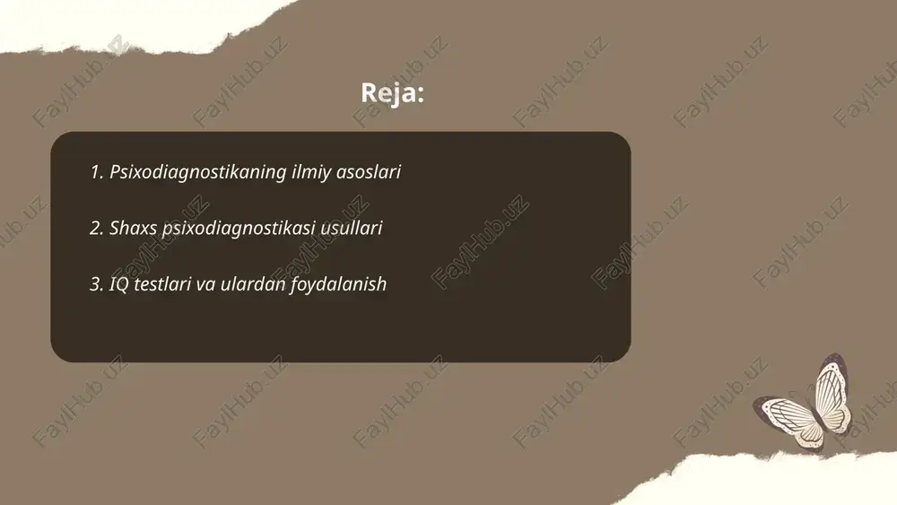qirralarni baholaydi. iq miqyosi 100 o'rtacha ko'rsatkich sifatida qabul qilinadi. ularning ishlatilishi ta'lim va kadrlar tanlash jarayonlarida keng tarqalgan, ammo ijtimoiy xulqni o'lchamaydi. iq testlari ko'pincha qattiq bahs-munozara uyg'otadi, chunki ularning madaniy va shaxsiy omillarga ta'siri haqida turlicha fikrlar mavjud. ba'zi tahlilchilar ularning adolatli emasligini yoki cheklanganligini ta'kidlaydi. ... t.me/slaydai_bot temperamentni baholash usullari to'rt asosiy turga ajratiladi: xolerik, sangvinik, flegmatik va melanxolik. xoleriklar hayajonli va energiyaga to'la bo'lib, tez qaror qabul qilishadi. sangviniklar ijtimoiy va do'stona, oson muloqotga kirishadilar. flegmatiklar tinch va sabrli, uzoq muddat davomida barqaror ishlay olishadi. melanxoliklar esa sezgir va o'ylangan, o'ychanlikka moyil bo'ladilar. ushbu temperamentlarni aniqlash uchun, masalan, eysenckning shaxsiy testlari yoki myers-briggs type indicator kabi psixologik testlar qo'llaniladi. testlar natijasida insonning temperament turi va shaxsiy xususiyatlari aniqlanadi, bu esa o'zini tushunishga va boshqalar bilan munosabatlarni yaxshilashga yordam beradi. ... t.me/slaydai_bot shaxs xususiyatlarini aniqlashda bir nechta usullar va mezonlar qo'llaniladi. masalan, psixologik testlar yordamida insonning shaxsiyati …