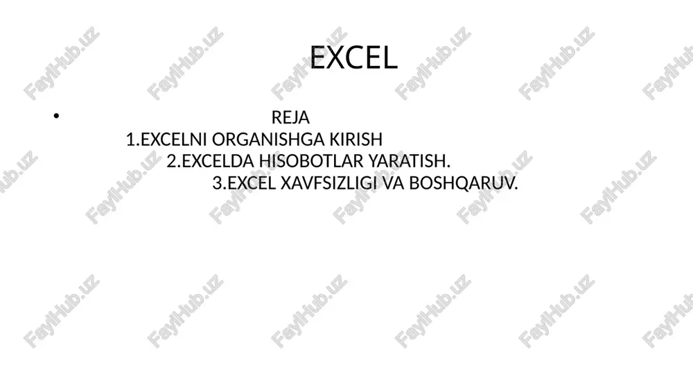ms excel dasturida funksiyalardan foydalanib murakkab hisobotlar tashkil etish - Page 2