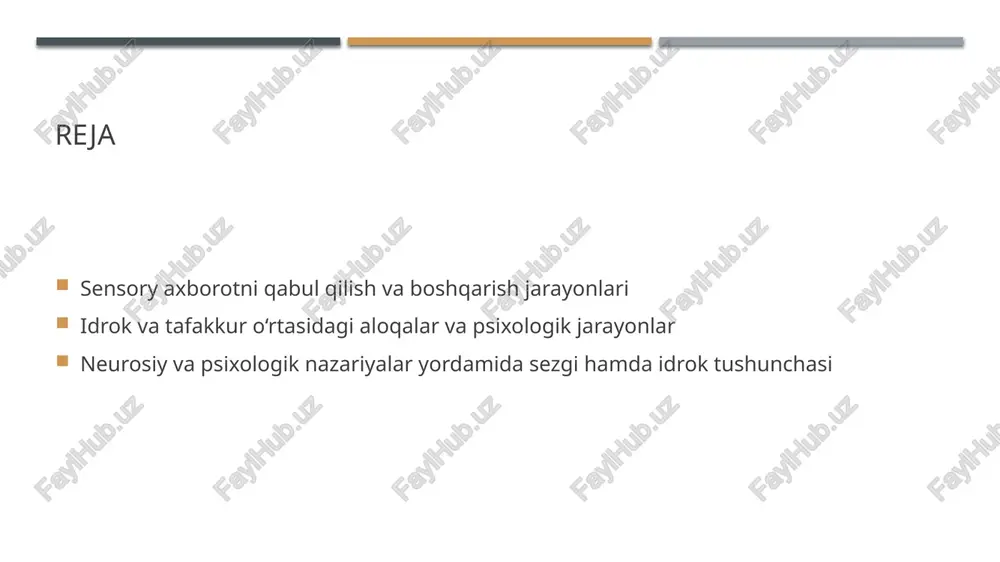 ‘liqlikni va shaxsning fikrlash jarayonlarining qanday shakllanishini o‘rganishga qaratilgan. idrok va tafakkur o‘rtasidagi psixologik aloqalar: fikrlash va sezgi jarayonlari. sezgi va tafakkur aloqasi sezgi tashqi stimuluslarni qabul qilish va ularni boshlang‘ich tarzda tushunishni ta’minlaydi, tafakkur esa bu ma’lumotlarni tahlil qilish va fikr yuritish jarayonidir. fikrlash va sezgi mexanizmlari fikrlash muammo yechish va qaror qabul qilishda, sezgi esa dunyoni qabul qilishda muhim rol o‘ynaydi, ular o‘zaro uzviy bog‘liqdir. psixologik aloqalar rivoji idrok va tafakkur o‘rtasidagi bog‘liqlik inson fikrining rivojlanishi va idrok jarayonlarining murakkabligini anglashda muhim ahamiyatga ega. idrok va tafakkur o‘rtasidagi munosabatlar: inson fikrining rivojlanishi va tushunish mexanizmlari. 1 idrok va tafakkur aloqasi inson fikrining rivojlanishi idrok va tafakkur o‘rtasidagi uzviy aloqaga asoslangan. bu jarayonlar bir-birini to‘ldirib, bilim va tushunish darajasini oshiradi. 2 fikrlash mexanizmlari tafakkur insonning muammolarni hal qilish, qaror qabul qilish va yangi g‘oyalarni ishlab chiqishda muhim rol o‘ynaydi. bu jarayonlar idrok bilan uzviy bog‘liq. 3 rivojlanish jarayonlari insonning …