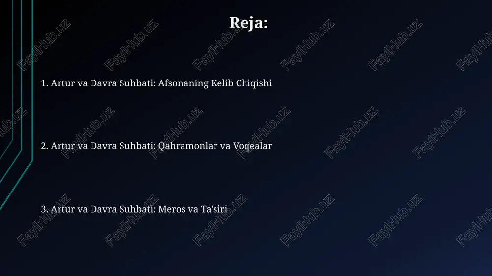 alar, sehrli toshlar va sehrli kitoblar edi. sehrgarlik san'atining rivojlanishi davrida kamida 3 ta yirik sehrgarlik maktablari paydo bo'lgan bo'lib, ularning har biri o'ziga xos sehrgarlik uslubi va ta'limotiga ega edi. qadimiy sehr-jodu va sehrgarlikda 7 dan ortiq turdagi sehrli formulalar mavjud bo'lib, ularning har biri o'ziga xos sehrli kuch va ta'sirga ega edi. qilichdagi qilich va uning ahamiyati qilichdagi qilich ramziy ma'noda arturning ikki tomonlama kuchini, ya'ni harbiy va siyosiy hukmronligini, 2 ta funktsiyasini ifodalaydi. afsonadagi 12 yillik davr mobaynida qilichdagi qilich arturning taxtiga bo'lgan haqligini, mavqeini va siyosiy legitimligini tasdiqlovchi asosiy simvol hisoblanadi. qilichdagi qilich mifologik element bo'lib, qadimgi kelt madaniyatidagi muqaddas 3 ta atributdan biri sifatida talqin qilinishi mumkin. artur kim edi? artur, 5-6-asrda yashagan, afsonaviy britaniya qiroli boʻlib, uning hukmronligi davrida, adabiyotlarda tasvirlanganidek, "dumaloq stolda" oʻzining 12 ta eng sodiq ritsarlarini birlashtirgan. artur haqidagi afsonalar, uning sehrli qilichi excalibur va sehrgar merlindan yordam olish kabi, fantastik …