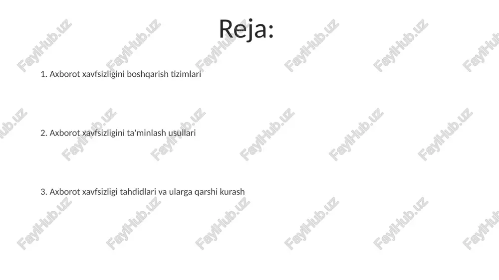 avfsizlik auditlari tizimning zaif tomonlarini aniqlash uchun kamida 20 ta turli xil texnikalarni, shu jumladan, zaiflik skanerlash va penetratsiya testlarini o'z ichiga oladi. xavfsizlik tekshiruvlari, yillik rejalashtirish va bajarilgan ishlarning hisobotlari orqali, xavfsizlikning ishlash ko'rsatkichlarini (kpi) o'lchash va baholashga imkon beradi. muvaffaqiyatli audit natijasida kamida 80% xavfsizlik siyosatlariga rioya etilishi va kamida 95% tizimlarning zaifliklarini bartaraf etilishi kuzatiladi. antivirus dasturlari va zararli dasturlardan himoya antivirus dasturlari real-time himoya tizimlari orqali 0.1 sekund ichida potentsial tahdidlarni aniqlaydi va bloklaydi, bu esa zararli dasturlar kompyuterga kirib olishiga yo'l qo'ymaydi. zamonaviy antiviruslar heuristik tahlil texnologiyalarini qo'llaydi, bu esa noma'lum va yangi paydo bo'layotgan zararli dasturlarni 95% ga yaqin aniqlash imkonini beradi. ko'p qatlamli himoya strategiyasi, masalan, xulq-atvor tahlili va bulutga asoslangan tahdidlarni aniqlash, zararli dasturlarning turli xil hujum usullaridan himoya qilishni ta'minlaydi. ruxsatsiz kirishdan himoya qilish vositalari firewall'lar va intrusion detection/prevention system (ids/ips) kabi tarmoq xavfsizlik tizimlari, noqonuniy kirishlarni aniqlash va bloklashda muhim …
