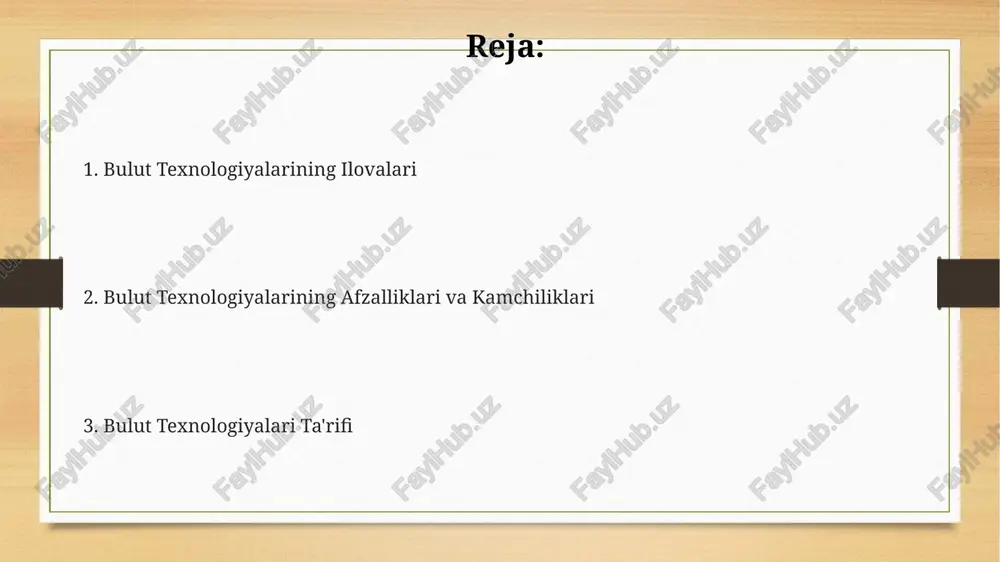 a service) ni 99,9% ga yaqin ishonchlilik bilan taklif etadi. bulut texnologiyalarining kelajagi serversiz funksiyalar (serverless functions) va mikroxizmatlar (microservices) arxitekturalarining ommalashuvi tufayli, dasturlarni ishlab chiqish va joylashtirish jarayoni 50% gacha tezlashadi. bulut texnologiyalari bozorining hajmi 2028-yilga kelib 1,3 trillion dollarga yetishi va sun'iy intellekt, katta ma'lumotlar va iot kabi texnologiyalar bilan integratsiyasi kuchayishi kutilmoqda. kvant bulut hisoblash texnologiyalari kelgusi 10 yil ichida murakkab muammolarni, masalan, dori-darmonlarni ishlab chiqish va iqlim o'zgarishlarini bashorat qilishni tezlashtirishda 1000 baravar tezroq natijalar beradi. bulutning afzalliklari va kamchiliklari bulut texnologiyalari ma'lumotlarni 99,99% ga yaqin ishonchlilik bilan saqlash imkonini beradi, ammo bu yuqori darajadagi mavjudlik uchun to'lovlar sezilarli darajada yuqori bo'lishi mumkin. bulut infratuzilmasi it infratuzilmasiga sarmoyalarni 30% gacha kamaytirishi mumkin, biroq ma'lumotlar xavfsizligi va maxfiyligi masalalari ehtiyotkorlikni talab qiladi. bulut xizmatlari o'zgaruvchan talablarga moslashuvchanlikni ta'minlaydi, ammo katta hajmdagi ma'lumotlarni uzatish vaqti va tarmoq kengligi cheklovlarini hisobga olish kerak. korxonalarda bulut texnologiyalarining qo'llanilishi korxonalarning 70% …