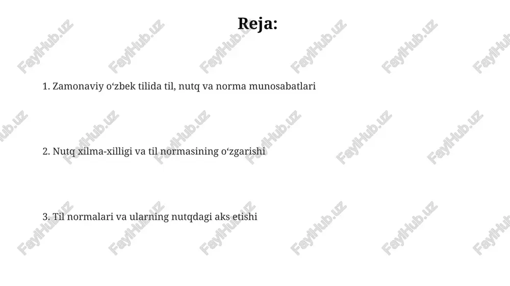 asi va adaptitsiyasi bo'yicha 3 tadan ortiq yo'l mavjud bo'lib, ulardan biri fonetik, ikkinchisi morfologik, uchinchisi esa semantik yozuvga asoslangan. adabiy til va uning normalari adabiy o'zbek tilida 20-asrning ikkinchi yarmidan boshlab, rasmiy hujjatlarda, ommaviy axborot vositalarida standartlashtirilgan 3 ta asosiy sheva elementlaridan foydalanish kuzatiladi. adabiy o'zbek tilining fonetik normalarida, taxminan 25 tadan ortiq fonema mavjud bo'lib, ularning talaffuzi hududiy dialektlardan farq qiladi. adabiy til normalarini belgilovchi 1990 yildan keyingi lug'atlar va grammatikalarda, o'zbek tilining har xil funktsional uslublari uchun normativ tavsiyalar aks etgan. slang, jargon va ularning norma bilan munosabati kasbiy jargonlar, masalan, tibbiyot yoki texnologiya sohasidagi, muayyan guruh vakillari orasida tushunishni osonlashtirsa-da, keng jamoatchilik uchun tushunarsiz boʻlib, standart til normasidan sezilarli farq qiladi. soʻnggi 10 yilda oʻzbek tilining lugʻatida 200 dan ortiq yangi slang soʻzlar va ifodalar paydo boʻlgan boʻlib, ularning aksariyati internet va ijtimoiy tarmoqlar orqali tarqalgan. bu esa til normasining dinamik rivojlanishini aks ettiradi. oʻzbekistonning 3 …