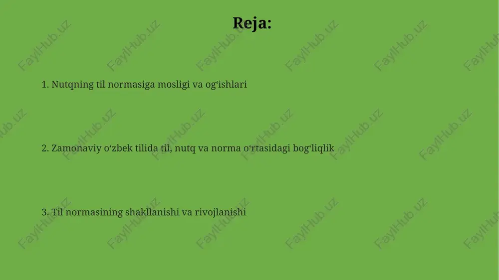 asining shakllanishi 20-asrning boshlarida, turkiy tillarni o‘rganish va rivojlantirishga qaratilgan faol ishlar natijasida boshlangan bo‘lib, 1920-yillarda lotin yozuviga o‘tish bilan tezlashdi. ogʻzaki va yozma nutq normalari yozma nutq normalari, rasmiy hujjatlarda, adabiyotlarda qoʻllaniladigan grammatik va orfografik qoidalarga, yaʼni 1992-yilda qabul qilingan standartlarga asoslanadi. ogʻzaki va yozma nutq normalari oʻrtasidagi farqlar, jumladan, soʻz boyligi va grammatik tuzilmalarning xilma-xilligi, 20 foizdan ortiq farqni tashkil qilishi mumkin. oʻzbek tilining ogʻzaki nutq normalarida 30 dan ortiq lahja xususiyatlari mavjud boʻlib, ular yozma adabiy tildan sezilarli darajada farq qiladi. zamonaviy oʻzbek tilida til, nutq va norma oʻrtasidagi bogʻliqlik oʻzbek tilining fonetik normasiga rioya qilinmagan holda talaffuz qilingan 2-3 ta soʻz ham butun gapning tushunilishiga salbiy ta’sir koʻrsatishi mumkin. soʻz boyligi jihatidan zamonaviy oʻzbek tilida 50 000 dan ortiq soʻz mavjud boʻlib, ularning nutqda qoʻllanilish chastotasi til normasiga bogʻliq. zamonaviy oʻzbek adabiy tilining 3 ta asosiy lahjasida (qoraqalpogʻiston, xorazm, toshkent) nutq normasi oʻziga xos xususiyatlarga ega …