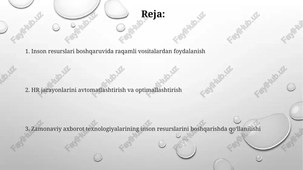 aradorligini baholash uchun 360 daraja baholovchi tizimlar va testlar qo'llanilishi, xodimlarning bilim va ko'nikmalarini ob'ektiv ravishda o'lchash imkonini beradi. synchronous va asynchronous o'quv uslublarini birlashtirgan aralash o'qitish modeli xodimlarning 70% gacha o'zlashtirish darajasini oshirishi va o'qitish jarayonini moslashuvchanroq qilishi mumkin. xavfsizlik va ma'lumotlarni himoya qilish zamonaviy hr tizimlarida ma'lumotlarni shifrlash algoritmlari (masalan, aes-256) va ikki omilli autentifikatsiya kabi xavfsizlik mexanizmlarini qo'llash muhim ahamiyatga ega. bulutli xizmatlardan foydalanganda, kamida 99,9% uptime kafolatini ta'minlaydigan va iso 27001 sertifikatiga ega provayderlarni tanlash maqsadga muvofiq. xodimlar ma'lumotlarini himoya qilish uchun gdpr kabi qonun hujjatlariga muvofiq ravishda 90 kundan ortiq muddat davomida saqlash siyosatiga rioya qilish kerak. zamonaviy texnologiyalarni joriy etishning qiyinchiliklari va ularni bartaraf etish loyihaning muvaffaqiyatli amalga oshirilishi uchun 6 oylik muddatga mo'ljallangan aniq reja va bosqichma-bosqich strategiya ishlab chiqish zarur. ma'lumotlar xavfsizligi va maxfiyligini ta'minlash uchun kuchli 256-bit shifrlash va gdpr kabi qoidalarga rioya qilish kerak, bu qo'shimcha xarajatlarni keltirib chiqaradi. zamonaviy …