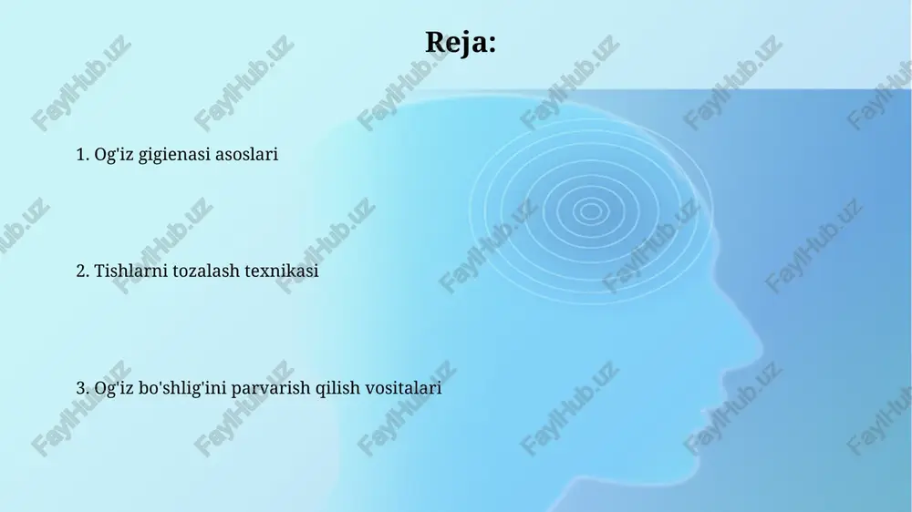 nasi 6 yoshdan boshlab bolalarga yordam bergan holda to'g'ri tish tozalash texnikasini o'rgatish va mustaqil ravishda tish tozalashni o'rgatish muhim, chunki bu kariesning oldini olishda muhim rol o'ynaydi. bolalarda sut tishlari 6 oyligidan boshlab chiqa boshlaydi va 2-3 yoshga kelib to'liq 20 ta sut tishi hosil bo'ladi, shuning uchun shu yoshdan boshlab og'iz gigienasiga alohida e'tibor berish kerak. kariesning oldini olish yiliga kamida ikki marta stomatologga tashrif buyurish, kariesning erta bosqichlarida aniqlash va profilaktik davolashni amalga oshirish imkonini beradi, bu esa tishlarning sog'lomligini saqlashda muhim ahamiyatga ega. karies xavfini kamaytirish uchun kuniga kamida ikki marta, har birini ikki daqiqa davomida tish cho'tkasi bilan tozalash kerak, bu esa 90% dan ortiq bakteriyalarni yo'q qiladi. og'iz yuvish vositalaridan foydalanish og'iz yuvish vositasini kuniga kamida ikki marta, har bir yuvish 30 sekund davom etishi kerak, tish cho'tkasi va pastasi bilan tozalashdan keyin qo'llash tavsiya etiladi. ba'zi og'iz yuvish vositalari antiseptik xususiyatlarga ega bo'lib, …